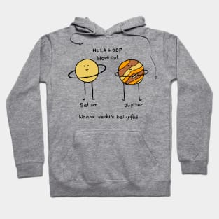 Hula hoop science joke planets Hoodie